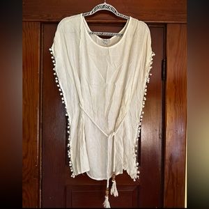 Raviya beach cover up top, Size M